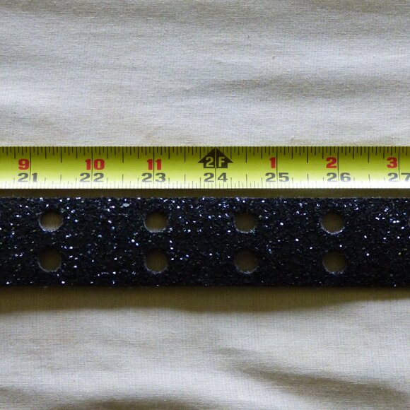 VINTAGE BLACK GLITTER PANT / SKIRT BELT PREOWNED TOTAL OF 41\